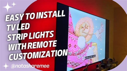 Watch Easy to install customizable colorful tv led lights on Amazon Live