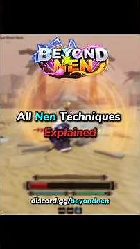 All Nen Techniques Explained In Beyond Nen #beyondnen #roblox #robloxfyp #hunterxhunter #hunter