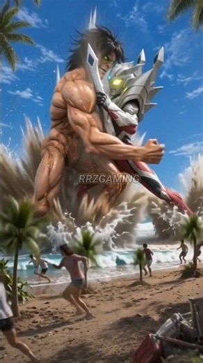 TITAN EREN NGAMOK Di Hadang Ultraman Zero #rrzgaming #ultraman #ultramanindonesiartv #ultramangame