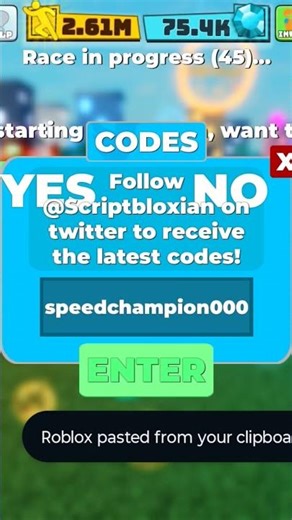 code for speed of legend Roblox