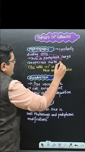 Quick Revision Series | Plant Growth & Development – Phases of Growth #class11biology #biologyclass