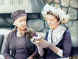 December Bride s5e14 Beatnik Nurse, Colorized, Spring Byington, Harry Morgan, Verna Felton, Sitcom