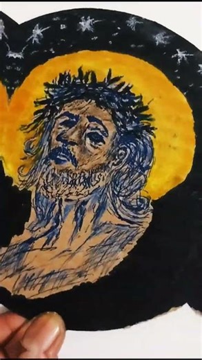 Lord jesus christ drawing 🙏#art #painting #sketch #God#shorts#youtube