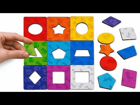 Shape Matching Game 🧩 Fun Geometry Puzzle Game for Kids