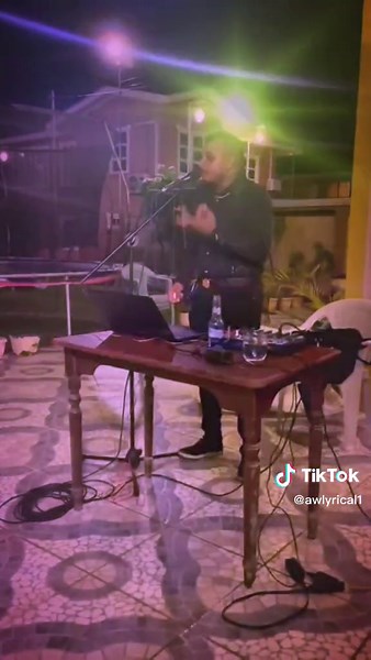 Outdoor DJ Performance Setup with Equipment and Vibes