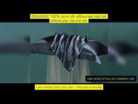 Disangni 100% Pure Silk Pillowcase Real Silk Pillowcase Natural Silk