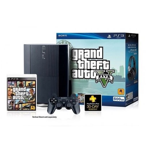 PS3 12GB SUPERSLIM GTA5 GRAND THEFT AUTO 5 (RABLJENO)