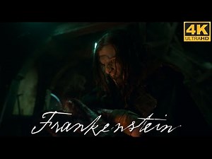 Frankenstein (2025) / The Creature Kill Wolves Scene / 4K