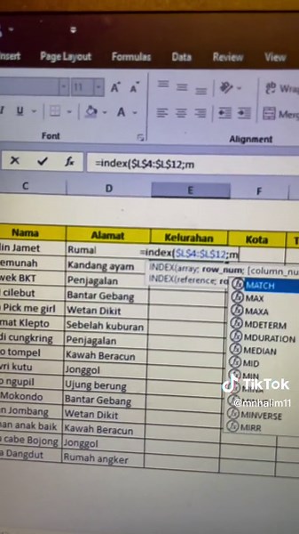 Lebih sakti daripada VLOOKUP, ini dia INDEX MATCH #excelbarenghalim #samasamabelajar , next mau bahas apa lagi?