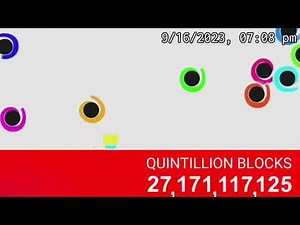 Traveling Absolute Infinity blocks in Geometry Dash (Attempt 1)