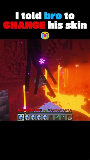 I told him to change his skin.. #minecraft