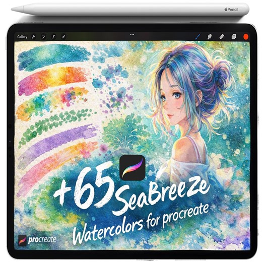 Procreate Watercolor Brushes, Realistic Watercolor Brush Set, Wet Watercolor Painting Brushes, Watercolor Blending, Watercolor Textures - Etsy