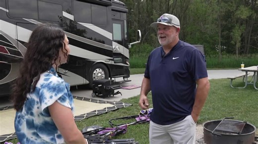Fans camping out for the Men's College World Series
