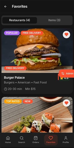 Food & Restaurant Mobile App Template in React | Demo & Code