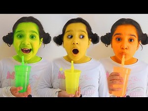 Shafa Pretends to play with his Magic Pen - Preschool toddler learn color