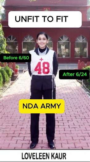 From 6/60 to 6/24 — Loveleen's Journey to NDA Army! 👁️🔥