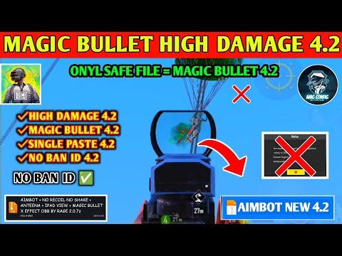 BGMI 4.2🔥MAGIC BULLET TRACKING AUTOHEADSHOT CONFIG FILE|HIGH DAMAGE FILE CONFIG BGMI,GL,4.2