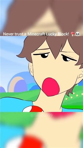 Never trust a Minecraft Lucky Block! 🍄💀 #short