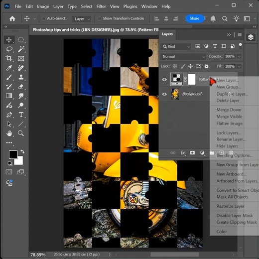 How to create puzzle effects in photoshop | Photoshop tips and tricks