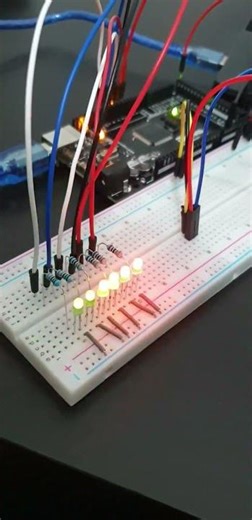 Music Reactive LED Light Circuit #arduino #electronic #science