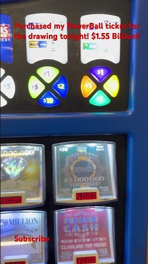 How to purchase a PowerBall Ticket from the TX Lottery Machine