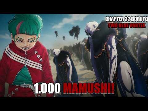 Review Chapter 32 Boruto Two Blue Vortex - Kemunculan 1.000 Mamushi Yang Siap Menghancurkan Konoha!