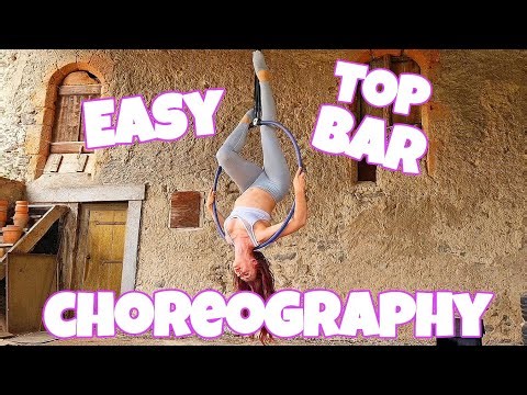 Easy Top Bar CHOREOGRAPHY (Aerial Hoop lyra Tutorial)