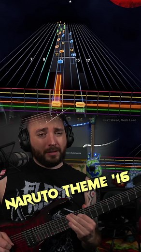 The new #rocksmithplus has Naruto theme song! #naruto #rocksmith2014 #rocksmith #anime #animetiktok