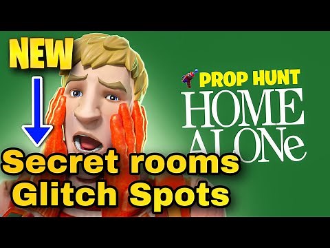 FORTNITE - Prop Hunt Home Alone Glitch Spots + Secret Spots…😱! Chapter 5