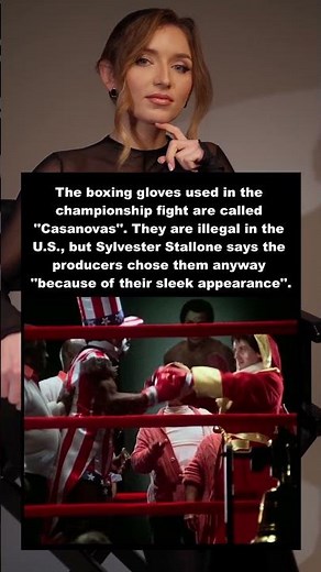 In Rocky (1976), the boxing gloves used in the championship fight are called "Casanovas". They are