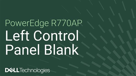 Cómo reemplazar el panel de control izquierdo de relleno en un PowerEdge R770AP