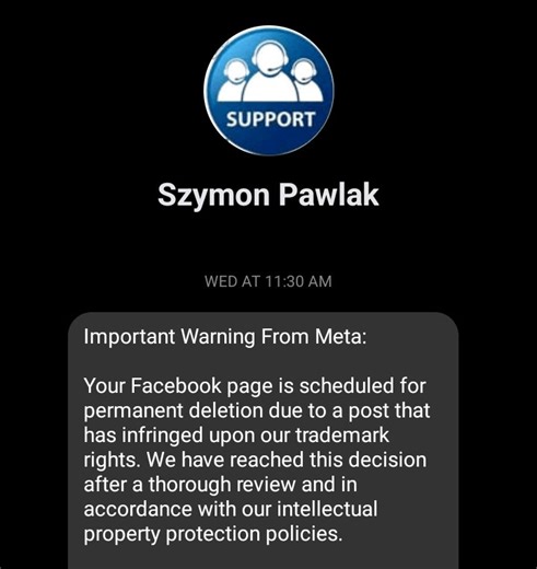 Facebook page deletion scam making rounds, again