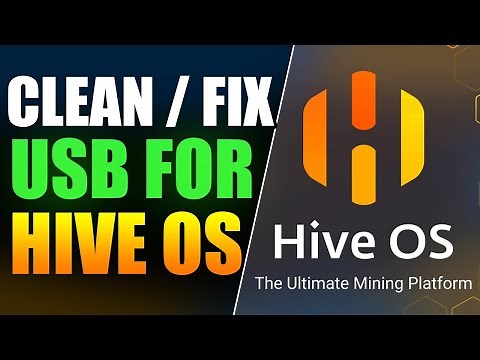 Clean/fix a USB drive for HIVE os Mining