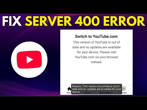 How to Fix There was a Problem with the Server 400 Error on Youtube (EASY FIX)