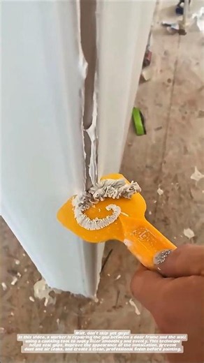 Perfect Door Frame Gap Repair | Fast Caulking & Finishing Technique.