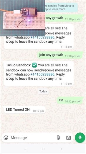 How to Control LED Light Using WhatsApp Message | WhatsApp IoT #esp32