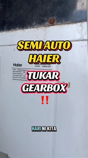 SEMIAUTO MESIN BASUH HAIER GEARBOX ROSAK , JUM TENGOK KITA TUKAR GEARBOX SEMI AUTO , MANA HAMPA NAK DAPATKAN SPAREPART UNTUK MESIN BASUH BOLEH TERUS WASAP KITA 0126318202 . #baikimesinbasuh #diymesinbasuh #fypシ #4u 📌 Electronic Appliances Problem and Repairs 📞 Contact Us: 012-6318202 🌐 Website: https://www.orangesparepart.com.my 🛒 Shopee: https://my.shp.ee/EiSmun4 🎥 TikTok: https://www.tiktok.com/@orange_sparepart 🗺 Waze: https://waze.com/ul/hw1p6gtxk5 alamat : No. 86-B Lorong Perak 20 Tam