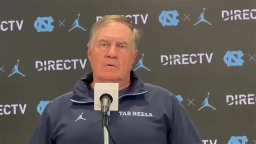 Bill Belichick postgame press conference video after UNC football loss vs Virginia
