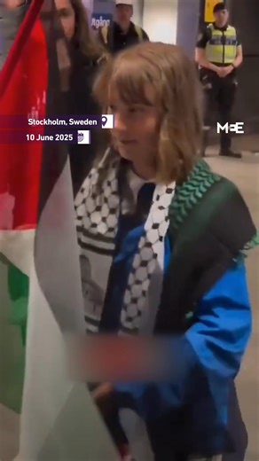 Climate activist Greta Thunberg was welcomed home at Stockholm airport, after being deported from Israel. | Middle East Eye