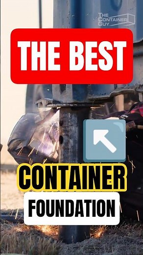 Number One Solution to Permanent Container Foundations! #containermodification