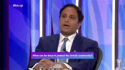 “I think the levels of antisemitism in this country now, the levels of extremism, are intolerable”Reform UK’s Zia Yusuf says that the threat to Jewish people in the UK “is in fact real”, and criticises Green Party leader Zack Polanski#bbcqt