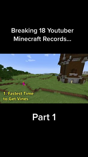 Matthew's Attempt to Break 18 Youtuber Minecraft Records in Part 1