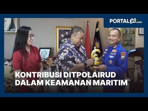 Ditpolairud Polda Jatim Terima East Java Maritime Awards 2026