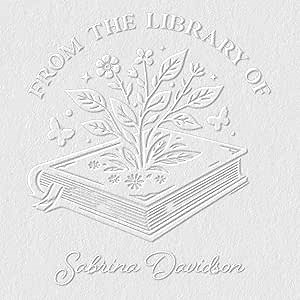 from The Library of Embossers & Stamps | Custom Embosser | Custom Stamp | Ex Libris | Great for Personalizing Books, Text Books and Journals and Other Documents (Design 1, Embosser)