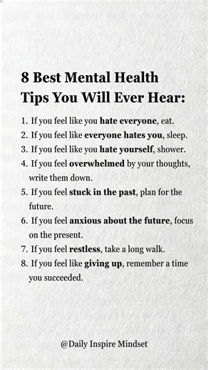 8 Best Mental Health Tips You Will Ever Hear #best #mental #health #Mindset #Psychology #Facts #Life