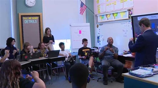 Ryan Shazier visits students at Western Pennsylvania School for the Deaf