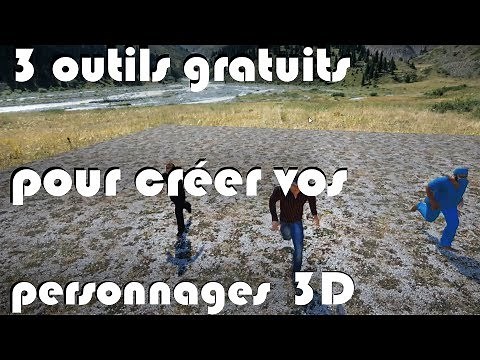 Create 3D characters for your games - 3 free tools