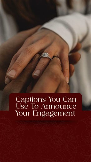 The Wedfluencers | Wedding Ideas & Tips on Instagram: "Because “I said YES!” deserves a caption as perfect as the moment 💍✨ These engagement announcement ideas are here to make your post shine - cute, classy, and totally Insta-worthy Save this reel and bookmark your favorite captions; because announcing forever should feel just as special Disclaimer: Images and videos are used for inspiration and educational purposes only. No copyright infringement intended. engagement captions 2025, wedding an