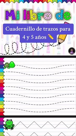 Cuadernillo de Trazos para Niños de 4 a 5 Años