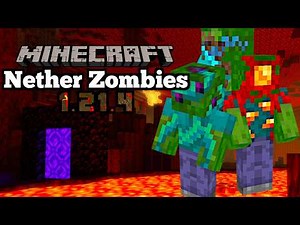 *NEW* Nether Zombies Mod - Minecraft 1.21.4 (Mod Showcase)